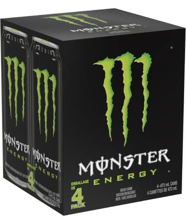 Monster Energy Original 473mL Cans Pack of 4 - Buy Online on GoSupps.com