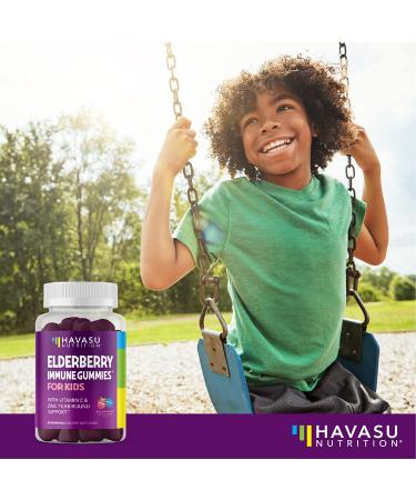 Elderberry Gummies for Kids with Zinc & Vitamin C | Immune Defense Support | Vegan Gummies 60 Count - Buy Online on GoSupps.com