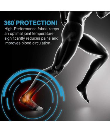 Miana Compression Socks (2 Pairs) for Women & Men - Blue L/XL, Pink - Ideal for Running, Flight, Sports & Travel - Buy Online on GoSupps.com