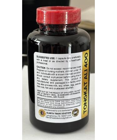 Tongkat Ali Longjack Extract Trusted Support for Men Seeking a Natural Daily Boost - Daily Stamina Support - Plant-Based Energy Support Supplement - 1 Bottle 60 Capsules - Buy Online on GoSupps.com