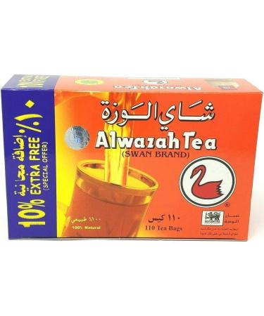 ALwazah Tea - 100% Pure Ceylon Black Tea - New Blend (110 Black Tea Bags) - Buy Online on GoSupps.com