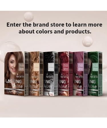  Grgowe Brown-Nourishing Hair Colour Cream Vegetable Hair Colour Dye Instant Shampoo Fast Coloring Uniform Grey Hair Coverage Suitable for All Hair Types - Buy Online on GoSupps.com