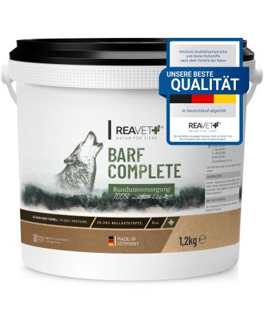 ReaVET Barf Complete Dog Powder 1.2kg - Barf for dogs Barf supplement complete minerals & vitamins Barf dog - Buy Online on GoSupps.com