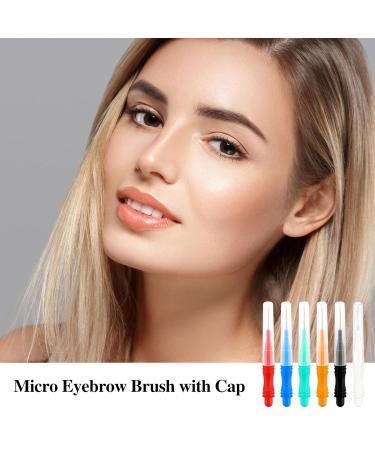 Bekecidi Eyebrow Brush with Cap - Portable 60-Piece Set for Perfect Eyelashes & Mascara - Light Versatile Durable 6-Color Mix - Buy Online on GoSupps.com