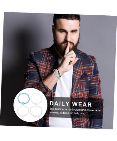 Healeved 4pcs Organic Kelp Anti Motion Sickness Bracelet Set - Adjustable Acupressure Sea Bands for Nausea Relief - Travel Essential - Buy Online on GoSupps.com