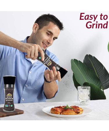 Himalayan Chef 100% Whole Black Peppercorn Grinder - 3oz Medium Grind - Buy Online on GoSupps.com