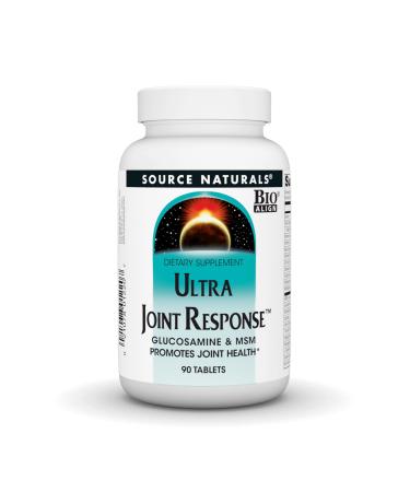 Source Naturals Ultra Joint Response Bio-Align Glucosamine and MSM Promotes Joint Health* - 90 Tablets 90 Count (Pack of 1)
