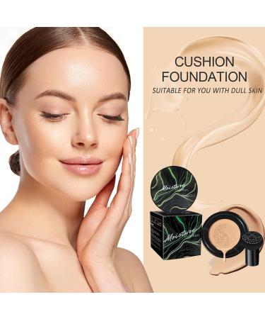Mushroom Head Air Cushion CC Cream - Long-Lasting BB Makeup Foundation for Mature Skin | Moisturizing Concealer & Even Skin Tone for All Types - 1PC Natural - Buy Online on GoSupps.com