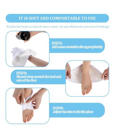 Buy Sibba 2Pcs Castor Oil Pack Wrap - Adjustable Ankle Support & Plantar Relief - Breathable & Reusable Compression Packs for Men & Women - Buy Online on GoSupps.com