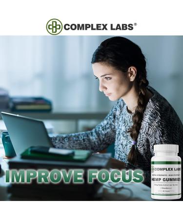 Hemp Gummies - Pure Hemp Extract 50mg per Gummy - Total Hemp Extract 1500mg per Bottle - American Made - 100% Organic - Supreme Formula - Ultra Low Sugar - Strawberry Flavor - Buy Online on GoSupps.com