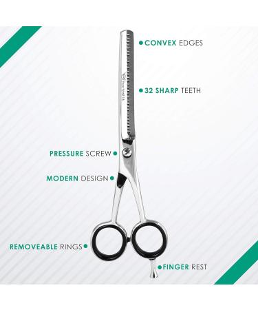 Focus World Uk 6.5 Inches Hairdressing Scissors Set - Japanese Stainless Steel Barber Scissors for Professional Hair Cut - Men & Women - FW-SET-01 Silver - Buy Online on GoSupps.com