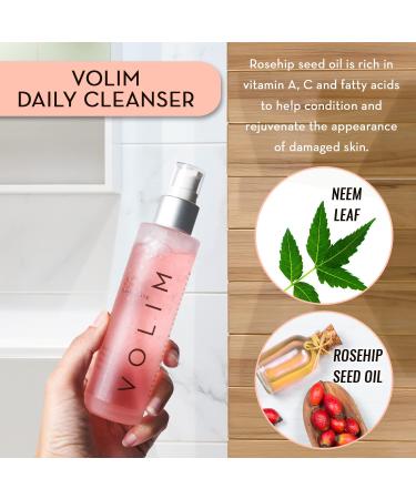 VOLIM Rosehip Oil Facial Cleansing Gel - Gentle Natural Face Wash - Buy Online on GoSupps.com
