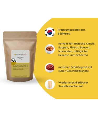 EasyCookAsia Gochugaru | Korean Chili Flakes 100g | Coarsely Ground Gochugaru for Authentic Flavors - Buy Online on GoSupps.com