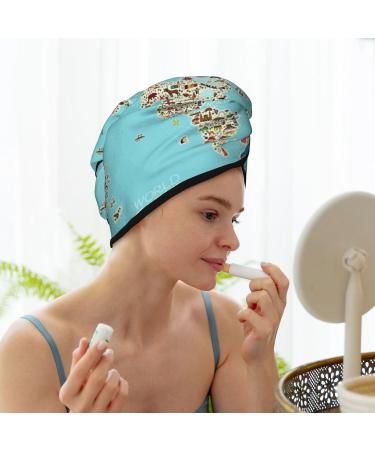 Hair Towel Wrap for Quick Drying Travel-Friendly Turban with Button | Ideal Hair Drying Solution - Buy Online on GoSupps.com