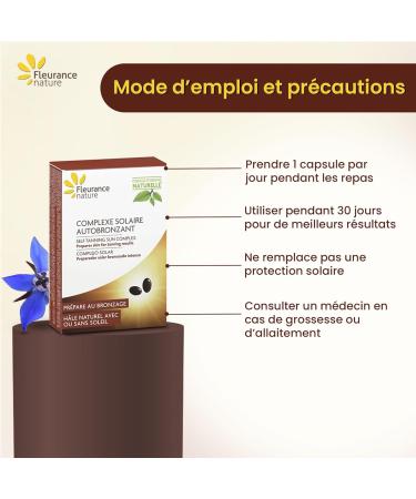  Fleurance Nature Fleurance Nature - Self-Tanning Sun Complex - Food Supplement - 30 Capsules - 30 Days - Naturally Derived Formula - 13328 - Buy Online on GoSupps.com