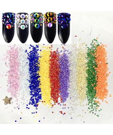 LIMAOLLY 10000pcs 3mm Yellow AB Resin Rhinestones - Non Hotfix for DIY Nail Art, Shoes, Clothes & More - Buy Online on GoSupps.com