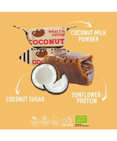 Super Fudgio Organic Coconut Bonbons | Vegan Gluten-Free Caramel Candies | No Palm Oil 10 x 150g Multipack - Buy Online on GoSupps.com