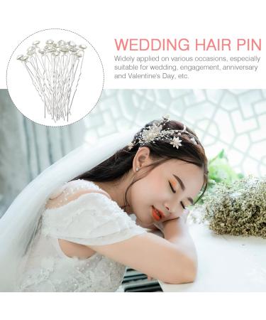 FRCOLOR 40 pieces wedding bridal hair forks U shape hair sticks diamond hair forks for teenagers girls make-up costume - Buy Online on GoSupps.com