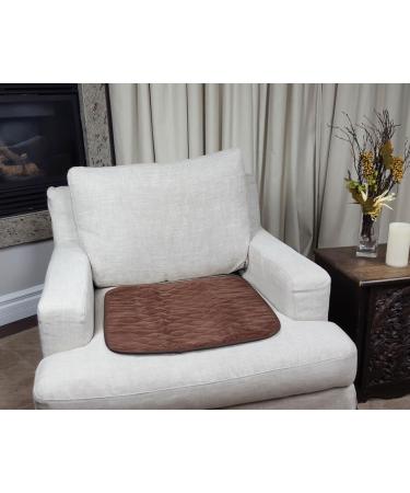 Americare Washable Waterproof Seat Protector Pad 21 x 22 - Reusable Furniture Cover for Elderly, Kids, Pets - Ultra Absorbent Pee Pad (Brown) - Buy Online on GoSupps.com