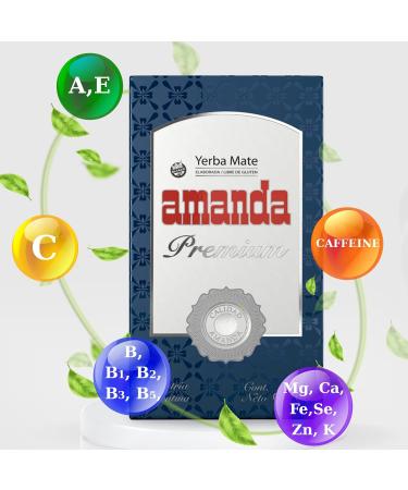 Amanda Yerba Mat Premium: 0 5 kg+ chantillon (40g)| Boisson nergisante et tonique riche en vitamines et antioxydants!Acc l re le m tabolisme. - Buy Online on GoSupps.com