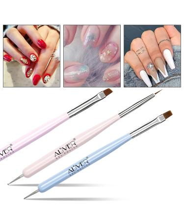 Nail Art Brush Set - 6 Pieces Gel Polish Design Pen Liner Brush & Dotting Tools for Perfect Nail Art - Buy Online on GoSupps.com