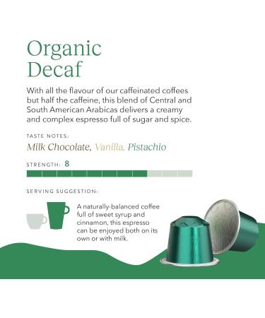CRU Kafe Decaf Nespresso Original-Line Compatible Coffee Pod Capsules 20 Pods Organic Decaf Coffee 10 count (Pack of 2) - Buy Online on GoSupps.com