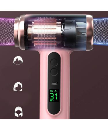 Cordless Hairdryer-15000mAh High Performance Airflow Multiplier Hairdryer-Portable USB Rechargeable Hot/Cold Hairdryer for Travelling Camping Home (White) - Buy Online on GoSupps.com