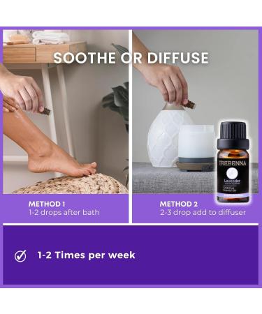 Pure Lavender Oil - Therapeutic Grade Essential Oil for Diffuser Skin Care Hair Growth Aromatherapy & Relaxation - 10mL - Buy Online on GoSupps.com