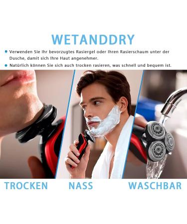 SH90/72 Shake Head for Philips Series 9000 - Replacement Blades for Philips Razor S9XXX & S8XXX (6 Pack) - Buy Online on GoSupps.com