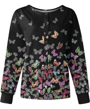 Tunic Ladies Casual Top - Elegant Black Long Sleeve Pullover Sweater Blouse for Women | Oversized Casual T-Shirt - Buy Online on GoSupps.com