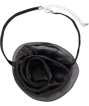 Oralgo 3D Rose Necklace - Versatile Fabric Collarbone Chain & Fashionable Flower Accessory - Buy Online on GoSupps.com