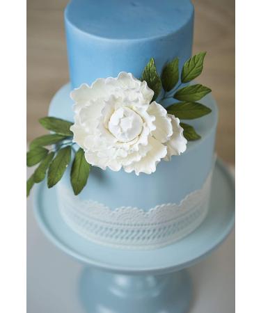 Global Sugar Art Premium Peony Sugar Cake Flower  White  Large  1 Count by Chef Alan Tetreault - Buy Online on GoSupps.com