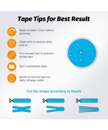 AnjoCare Kinesiology Tape for Muscles & Joints - Sports & Injury Recovery Tape - Pink & Blue - Precut for Knee, Ankle, Shoulder - Buy Online on GoSupps.com