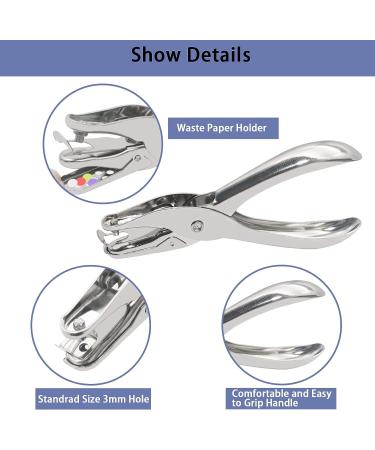 200 Pieces Paper Fasteners Brads  Multi Color Mini Brads Round Fasteners with 200 Pieces Silver Washers and Single Hole Metal Punch Pliers  Metal Paper Brads for Craft  Scrapbooking  DIY Supplies - Buy Online on GoSupps.com