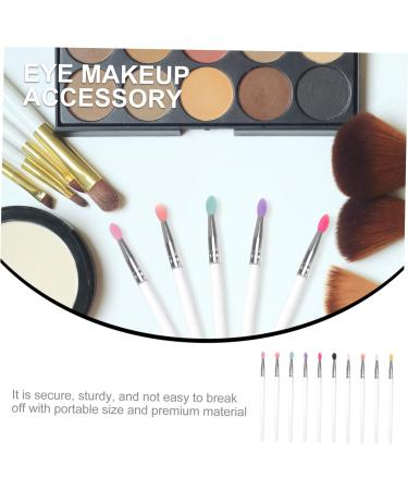 WOONEKY 10pcs Eye Shadow Brush Practical Makeup Brush Blending Eyeshadow Brush Face Wand Plastic Handle - Buy Online on GoSupps.com