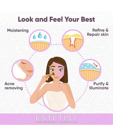 Buy ESTETIST Purifying Pink Face Mask - Australian Pink Clay Blackhead Remover & Pore Cleanser for Even Skin Tone & Acne Treatment | Natural Detox & Exfoliating - Buy Online on GoSupps.com