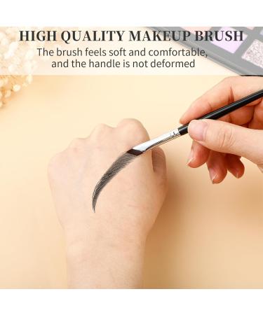 Tiesome 6PC Angled Eyeliner Brush Set - Ultra Thin Precision Eyeshadow Makeup Tools for Brides & Eyebrow Cosmetics - Buy Online on GoSupps.com