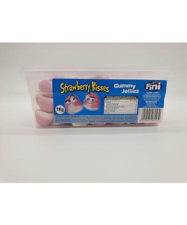 Strawberry Kisses FINI Gummy Jellies Soft and Chewy Gummy sweets 1kg By Limitless Essentials - Buy Online on GoSupps.com