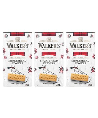 Walkers Shortbread Festive Shortbread Fingers 160g - Pack of 3