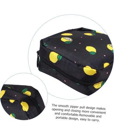 DOITOOL 2pcs Sanitary Napkin Storage Bag & Makeup Bag Set for Women - Zip Around Wallet, Coin Pouch, Period Bag, Cosmetic Bag - Miss Lip Gloss Collection - Buy Online on GoSupps.com