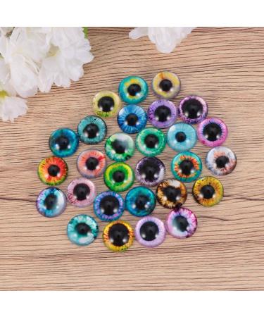 Buy MILISTEN 50pcs Glass Eye Cabochon - 20mm Mixed Pattern Flat Back for Jewelry Making & DIY Accessories - Buy Online on GoSupps.com