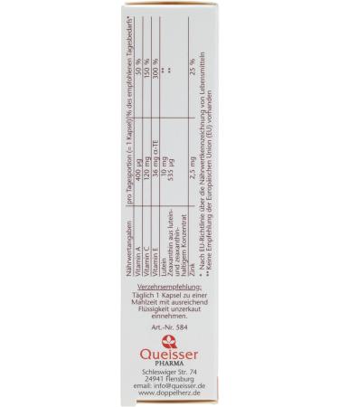  Doppelherz Doppelherz active Vital Eye Capsules 5 x 20 g - Buy Online on GoSupps.com