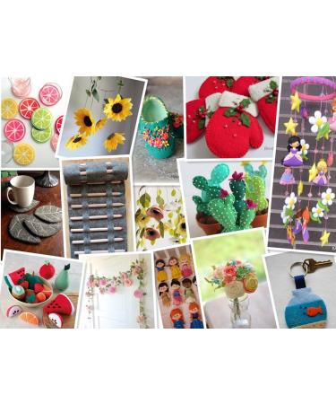 Felt Squares 7pcs Assorted Colors Pack - 18x18 Soft Fabric Sheets for DIY Craft Sewing - Winter Series - Buy Online on GoSupps.com