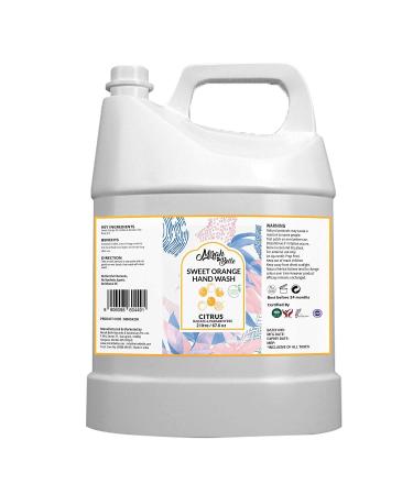Mirah Belle - Sweet Orange Hand Wash Can (2 LTR) - Best for Men Women and Children - Sulfate and Paraben Free - 2000 ml