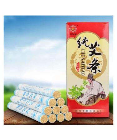 DUNSBY Moxa Roll Sticks 12 In 1 Copper Stick Moxa Stick Box Instrument Moxa Stick 10 Moxa Sticks Moxibustion (Color : Moxa)