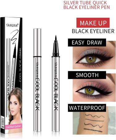Eyeliner Set Liquid Eyeliner Waterproof Long Lasting Formula High Pigmented Smudge Proof Fade Resistant for All Day Wear Liquid Eyeliner Pigmentation Liquid Eyeliner Quick Drying Eyeliner Fake - Buy Online on GoSupps.com