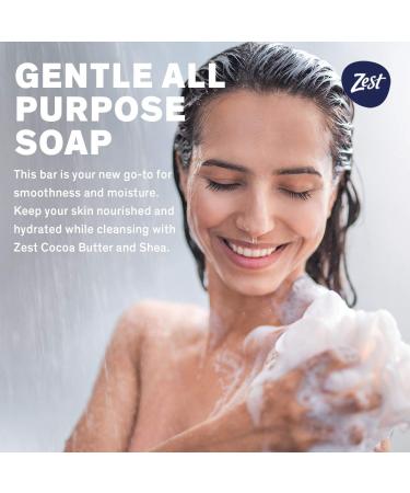 Zest Bar Soap - 8 Bars - Cocoa Butter & Shea Enriched - Ultra Moisturizing - Silky Smooth & Deeply Moisturized - 4 Ounce (Pack of 8) - Buy Online on GoSupps.com