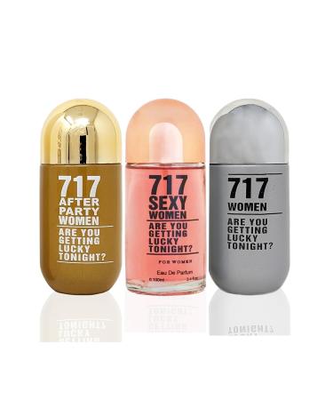 META-BOSEM 717 for Women&Sexy Women&After Party - Are You Getting Lucky Tonight 3Pc Perfume Set Collection Fragrance Bottles for Ladies Eau de Parfum Natural Spray Each 3.4 Fl Oz Total 10.20 Fl Oz - Buy Online on GoSupps.com