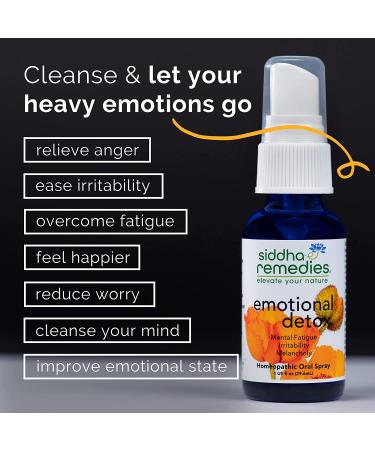 Emotional Detox Homeopathic Spray | 100% Natural Remedy for Melancholy & Mental Fatigue - Buy Online on GoSupps.com