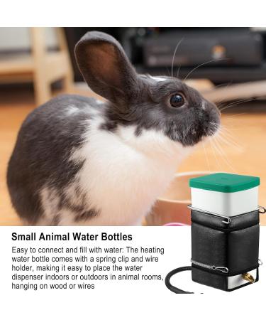 Heated Rabbit Water Bottle 32 oz No Drip Water Bottle for Rabbits Energy-saving Animal Kettle Small Pets No Drip Automatic Thermostatic Rabbit Water Dispenser Hamster Water Bottle for Rabbit Hamster - Buy Online on GoSupps.com